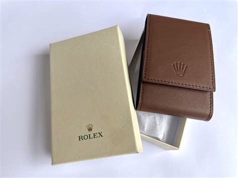 rolex leather pouch|rolex travel carrying case.